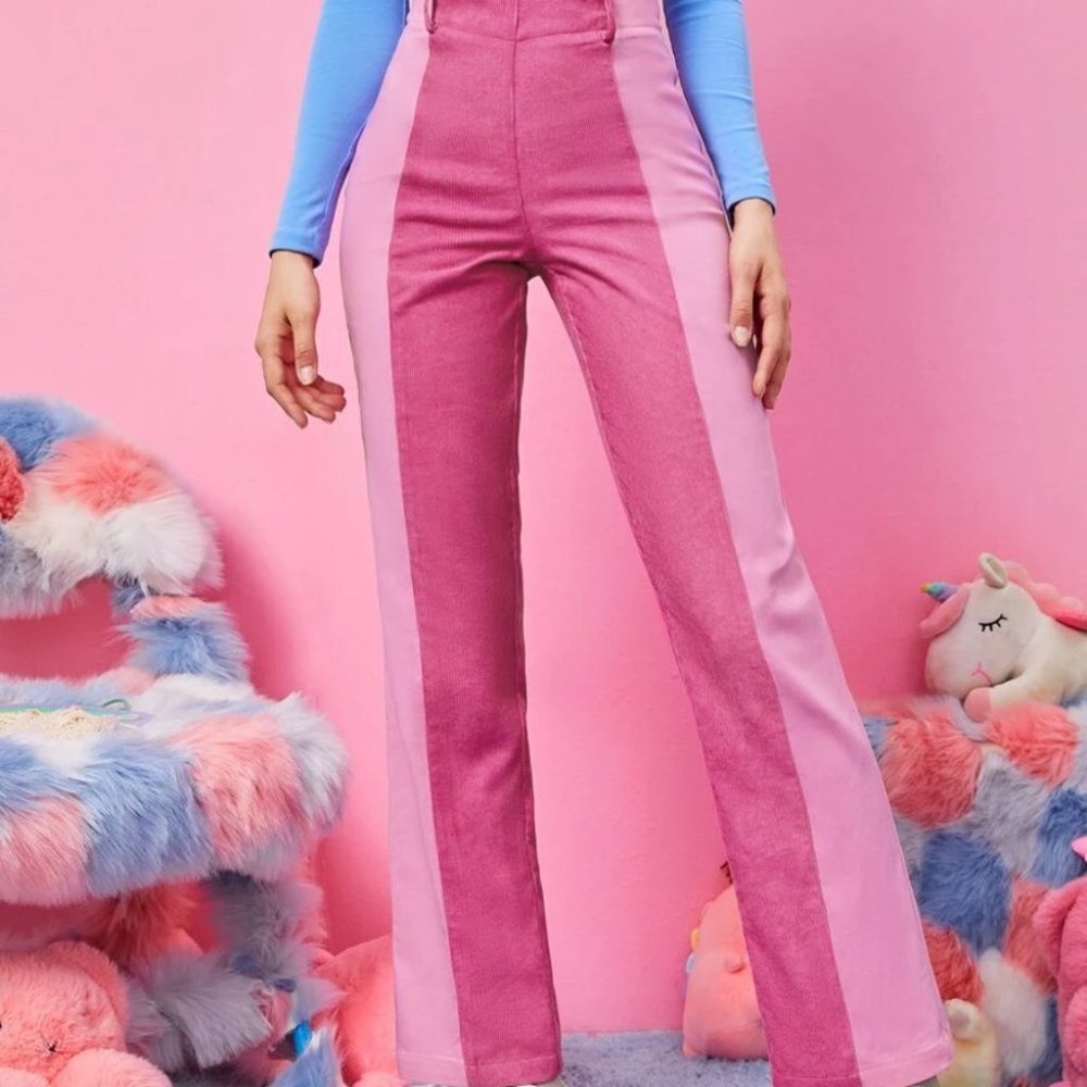 Two Tone Corduroy  Pants - Picture 5 of 5